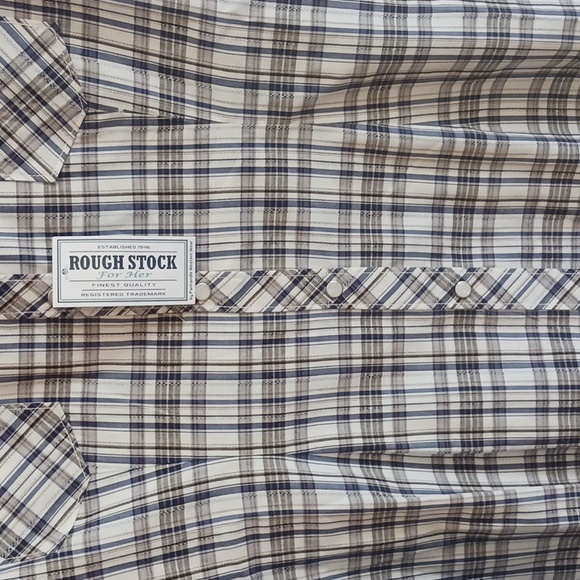 Panhandle Rough Stock Ladies Pearl Snap Western Shirt - Picture 9 of 14